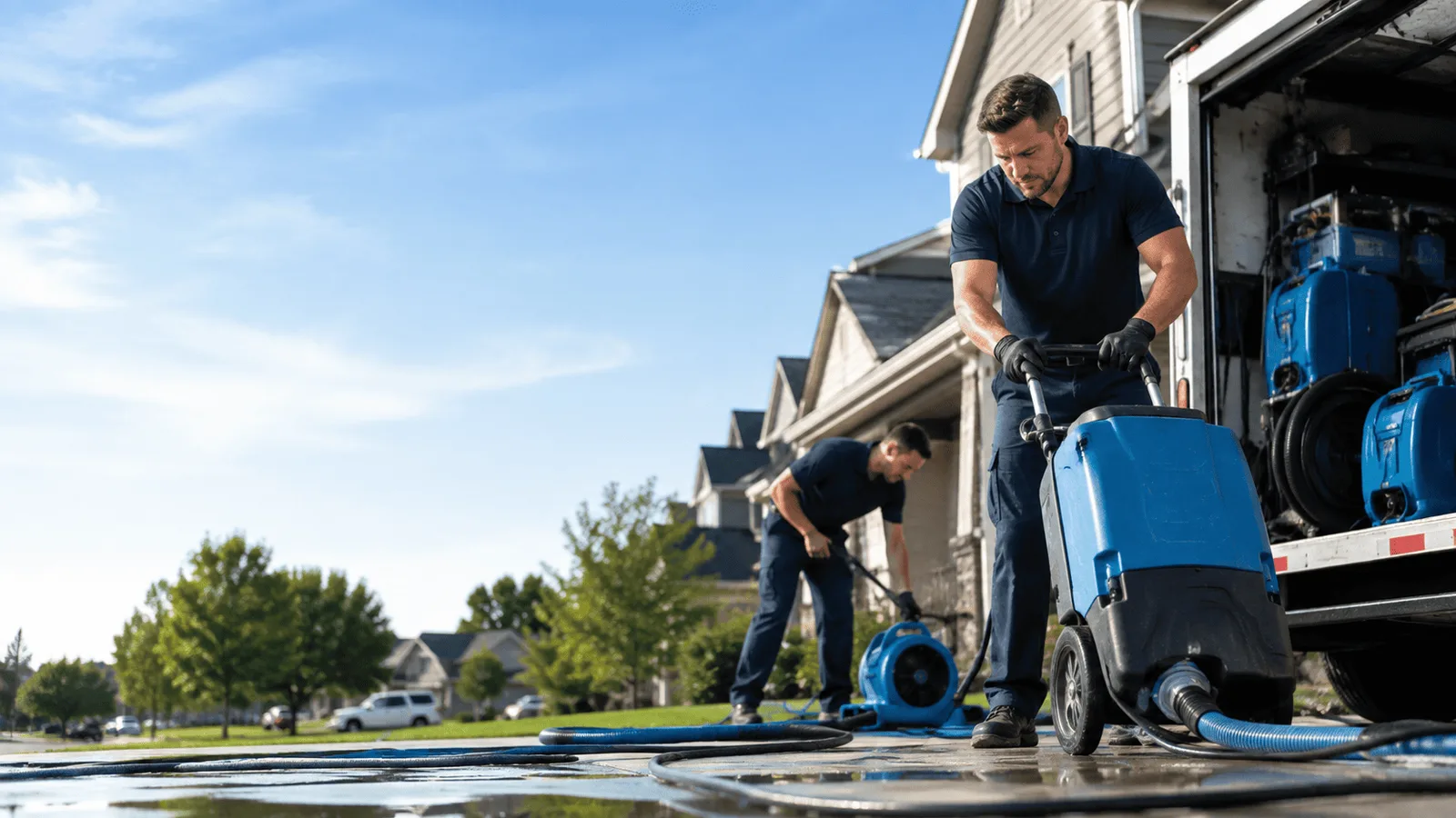 Dehumidification being performed in Hortonville, NY
